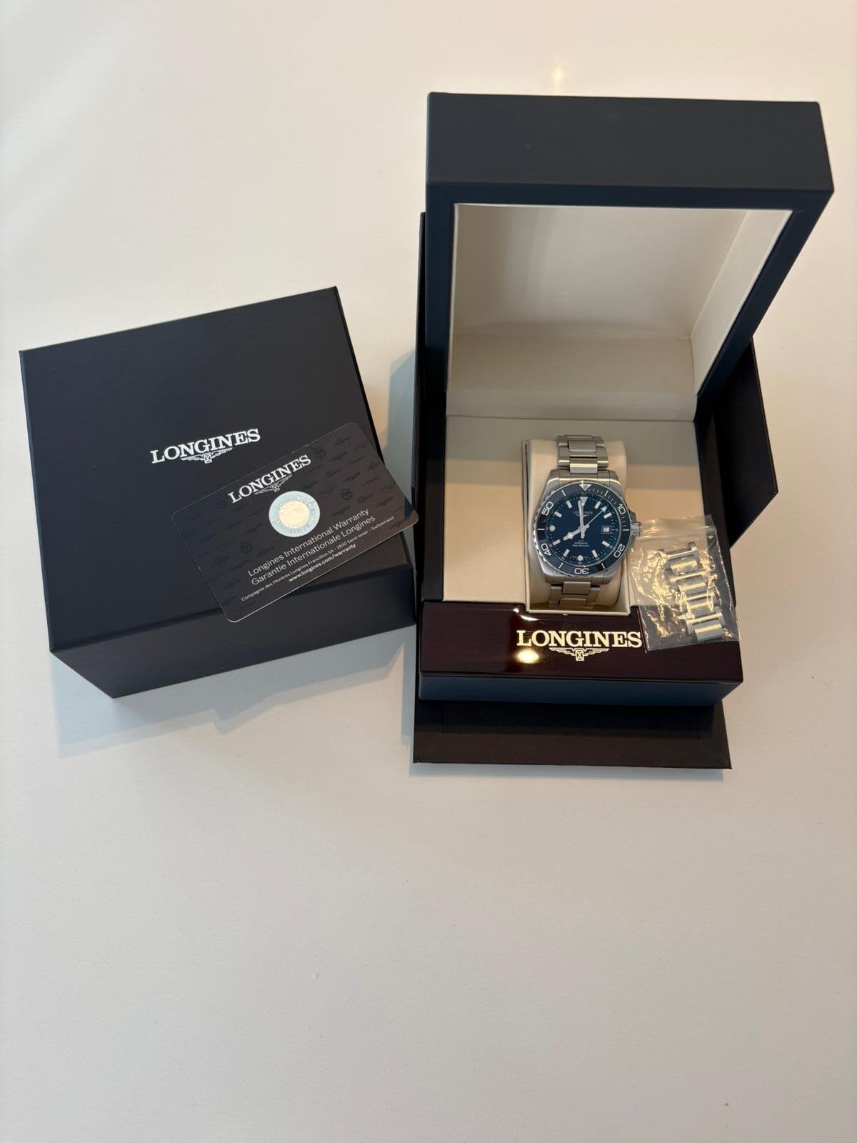 Longines GMT hydroconquest automaat, Handtassen en Accessoires, Horloges | Heren, Zo goed als nieuw, Overige merken, Ophalen