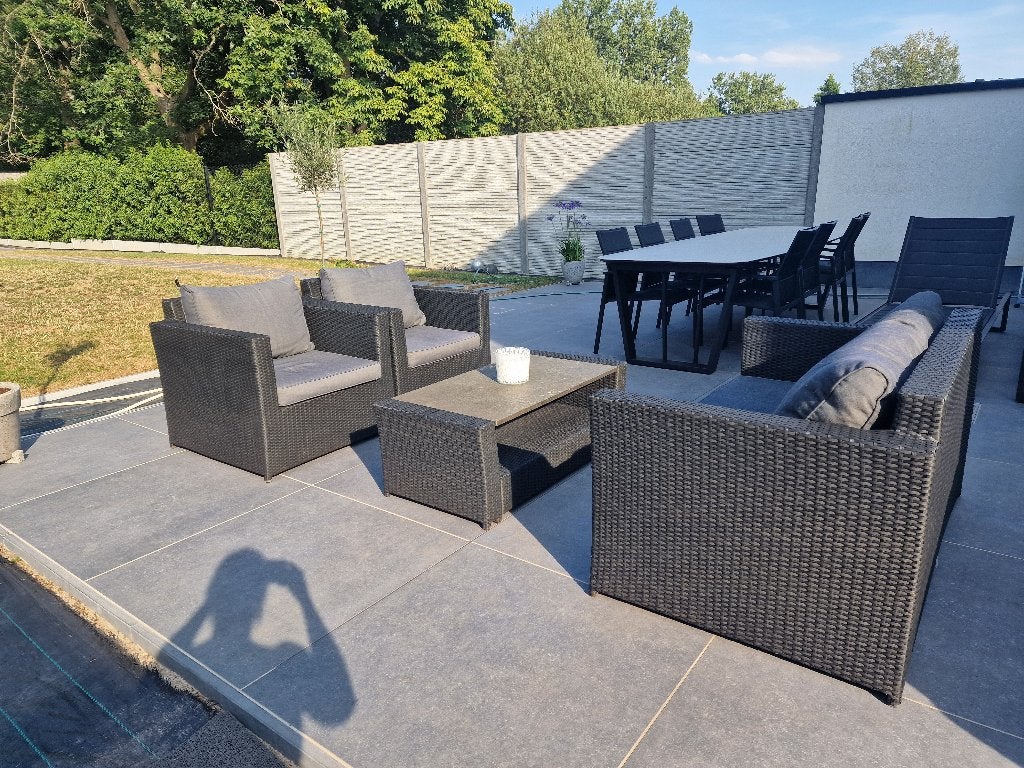 Loungeset, Tuin en Terras, Tuinsets en Loungesets, Ophalen, 4 zitplaatsen, Gebruikt, Loungeset