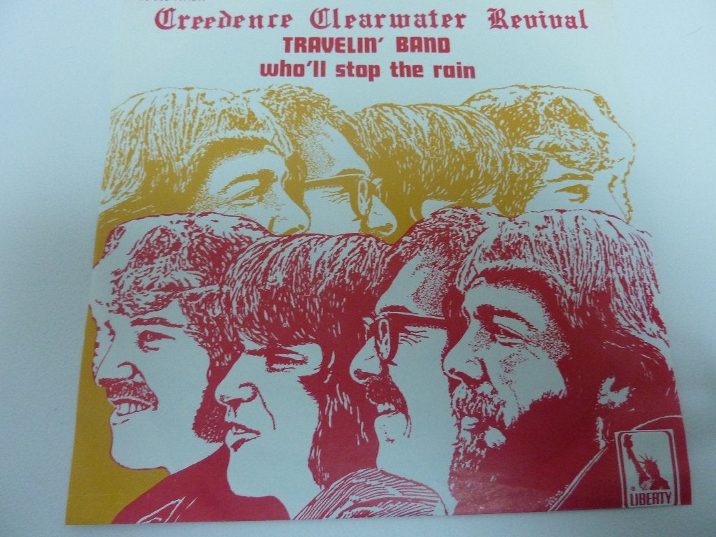 CCR - Travelin'Band / Who'll stop The Rain, Enlèvement ou Envoi, Utilisé