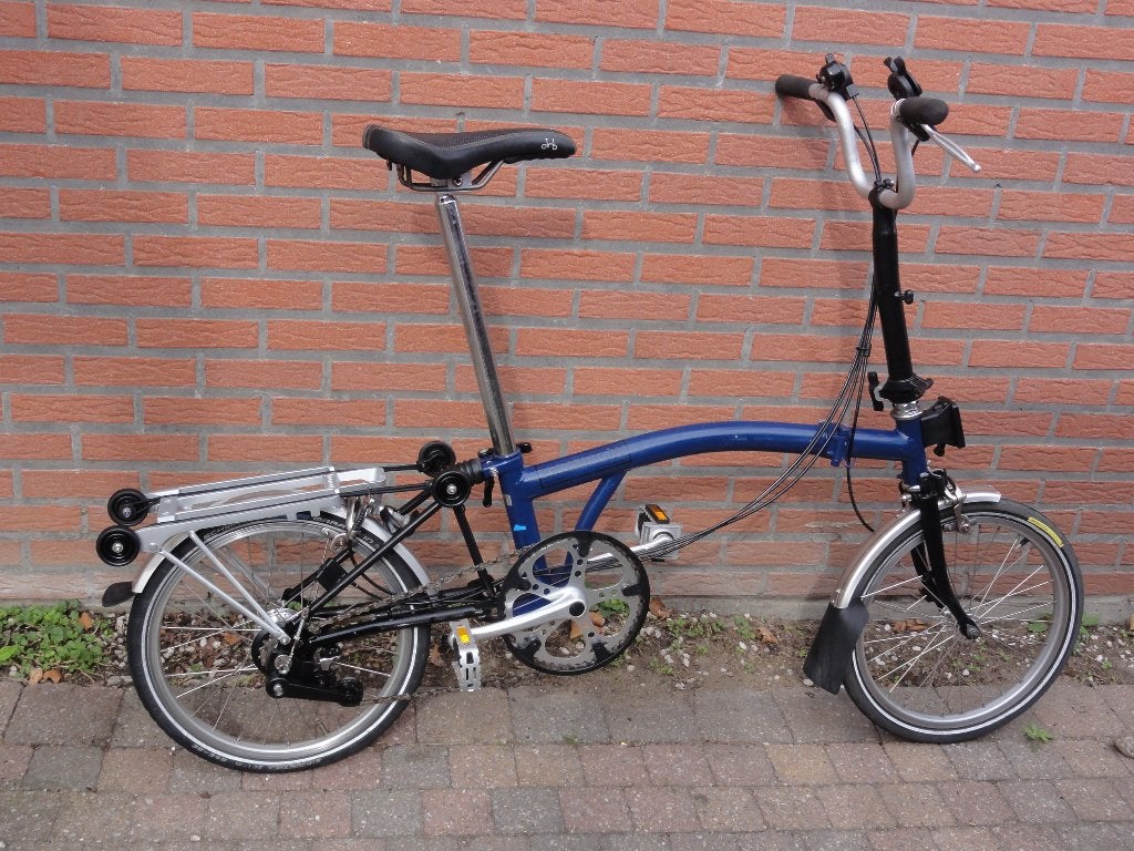 Brompton M6R met 1 Mand + 1 tas , prima staat 675 euro, Vélos & Vélomoteurs, Vélos | Vélos pliables, Enlèvement, Comme neuf, Brompton