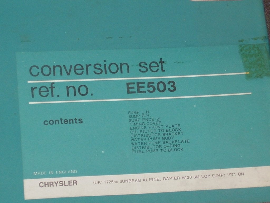 Une pochette de rodage pour Chrysler (UK) 1725cc, Enlèvement ou Envoi, Pièces Oldtimer ou Ancêtre