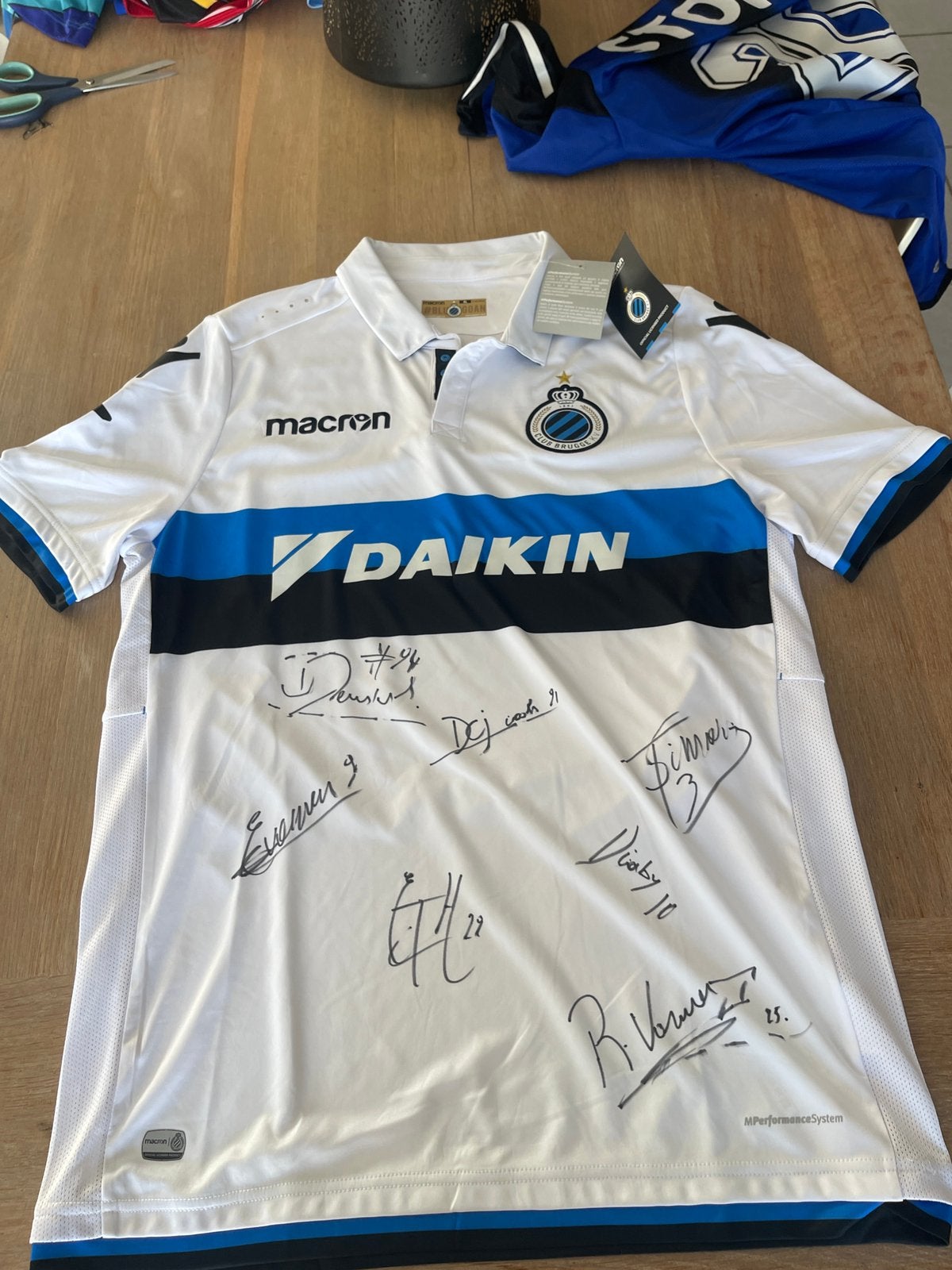 Uniek! Gesigneerd Club Brugge Uitshirt 2017/2018, Sport en Fitness, Voetbal, Maat XL, Ophalen, Nieuw, Shirt