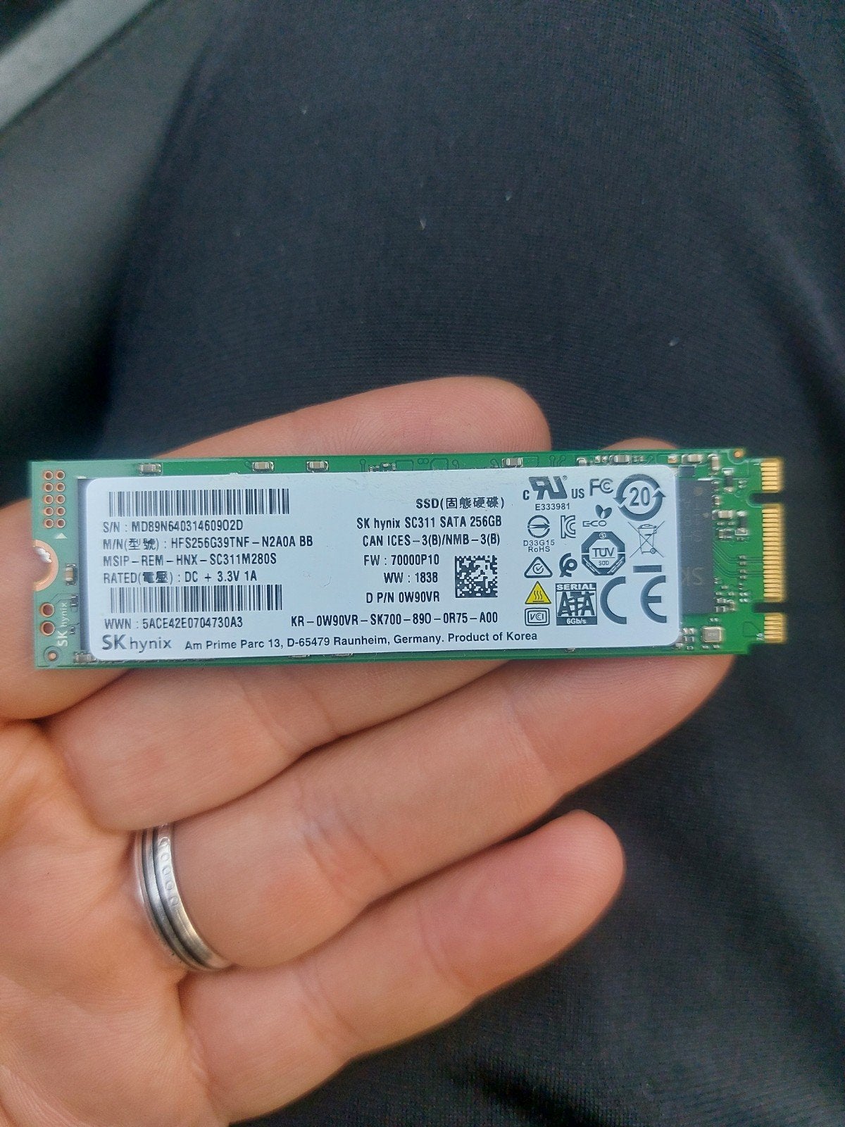 disque dur SSD 256gb, Computers en Software, Ophalen of Verzenden, SSD
