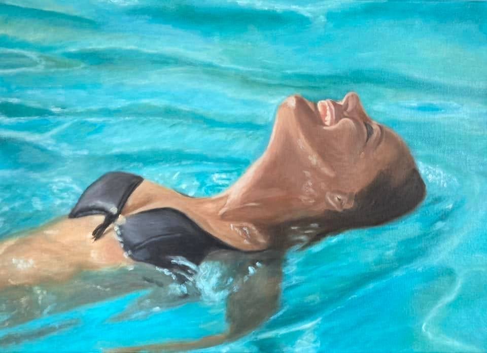 Schilderij Romy Schneider, Antiek en Kunst, Ophalen, Gelimiteerde oplage, Olieverf, Portret
