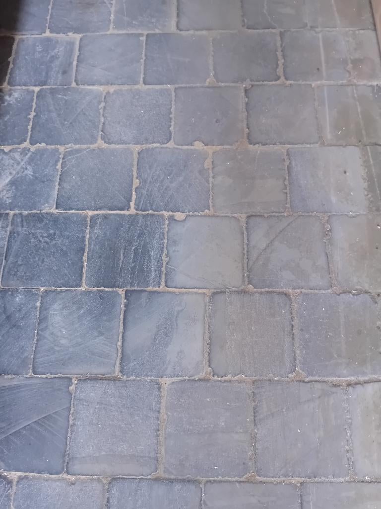 115 m² Vietnamese blauwsteen getrommeld 15x15x5, Doe-het-zelf en Bouw, Ophalen, Hardsteen, Minder dan 20 cm, 10 m² of meer