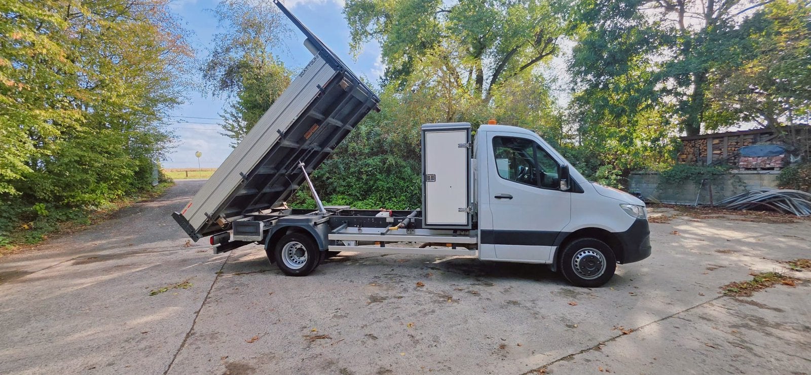 Mercedes Sprinter 516 kipper3x kantelen als niuw categorie B, Auto's, Automaat, Euro 6, Mercedes-Benz, Bedrijf