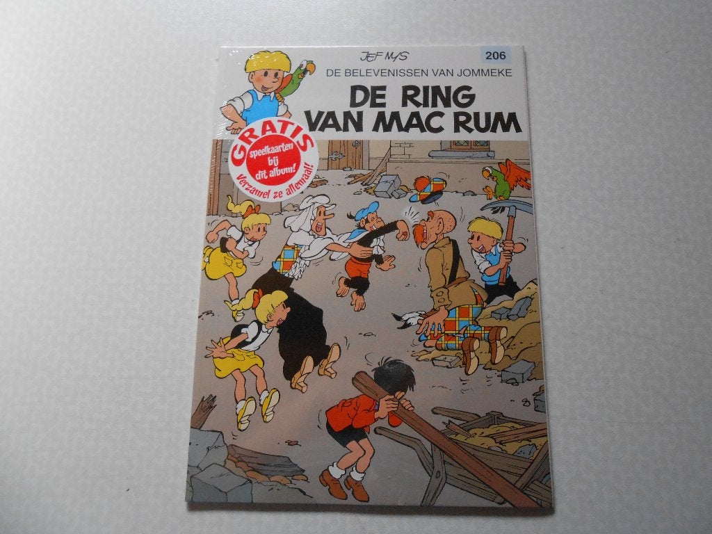 Jommeke 206 De ring van Mac Rum 1999 1 ste druk. Geseald, Boeken, Eén stripboek, Nieuw, Jef Nys., Ophalen of Verzenden