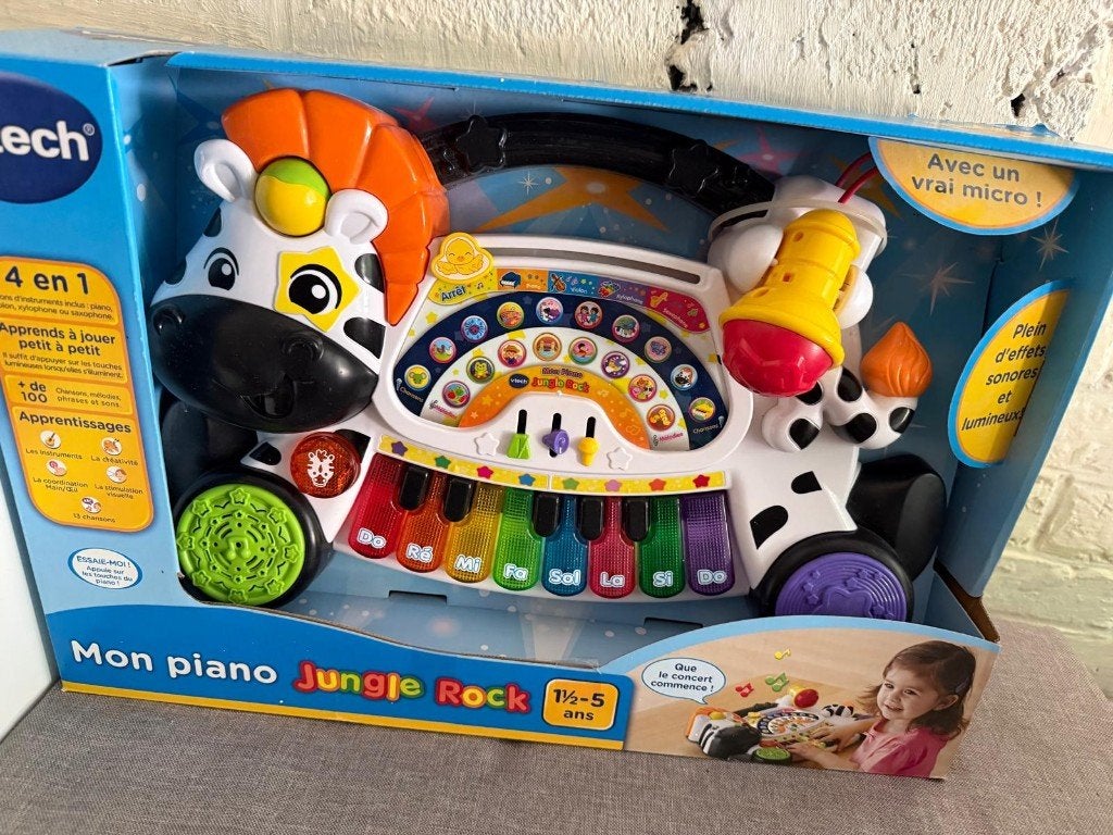 Vtech „Jungle Rock” piano — NIEUW in doos, Ophalen of Verzenden, Nieuw, Elektronica, Met licht