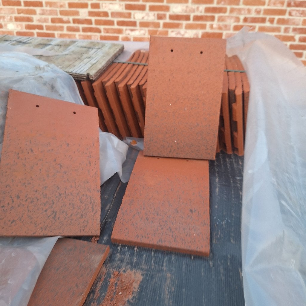 Tegelpan rustique, Doe-het-zelf en Bouw, Dakpannen en Dakbedekking, Ophalen, Steen of Klei, Zo goed als nieuw, Dakpannen