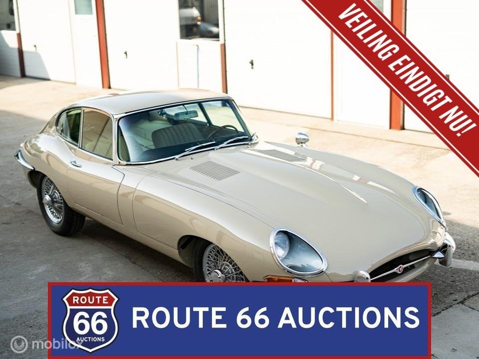 Jaguar E-Type Series 1 | 1966 | Route 66 Auctions, Zwart, Bedrijf, Handgeschakeld, Overige carrosserie