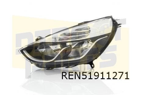 Renault Clio IV (1/13-9/16) koplamp Links (chrome accent) Or, Neuf, -, Renault, -