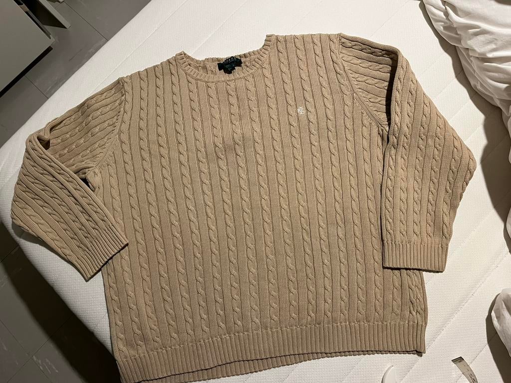 Katoenen trui van Ralph Lauren, Ophalen of Verzenden, Gedragen, Maat 46/48 (XL) of groter, Beige