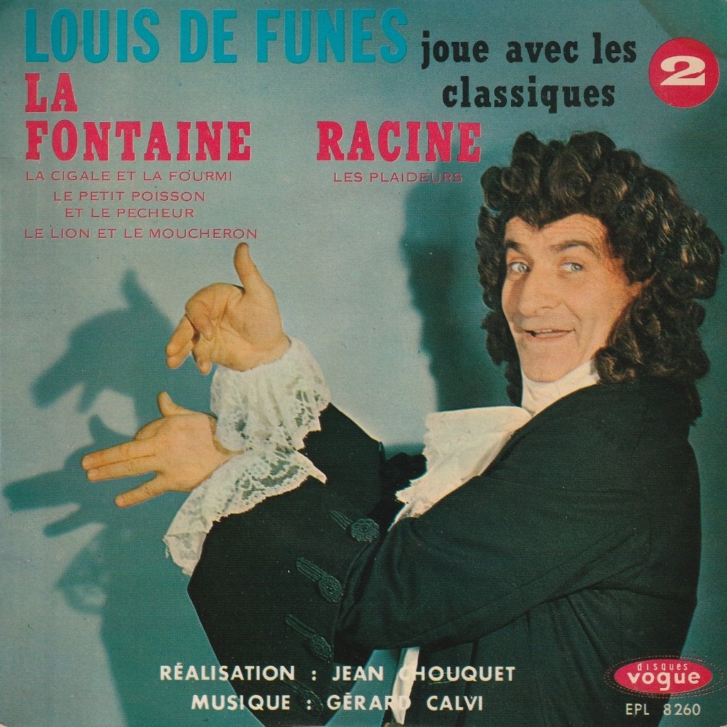 Louis de Funes - La Fontaine / Racine, Cd's en Dvd's, 7 inch, Ophalen of Verzenden, EP, Humor en Cabaret