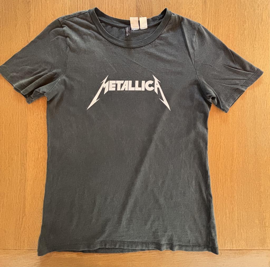 T-shirt 'Metallica' (maat: XS), H&M, Ophalen of Verzenden, Zo goed als nieuw, Korte mouw