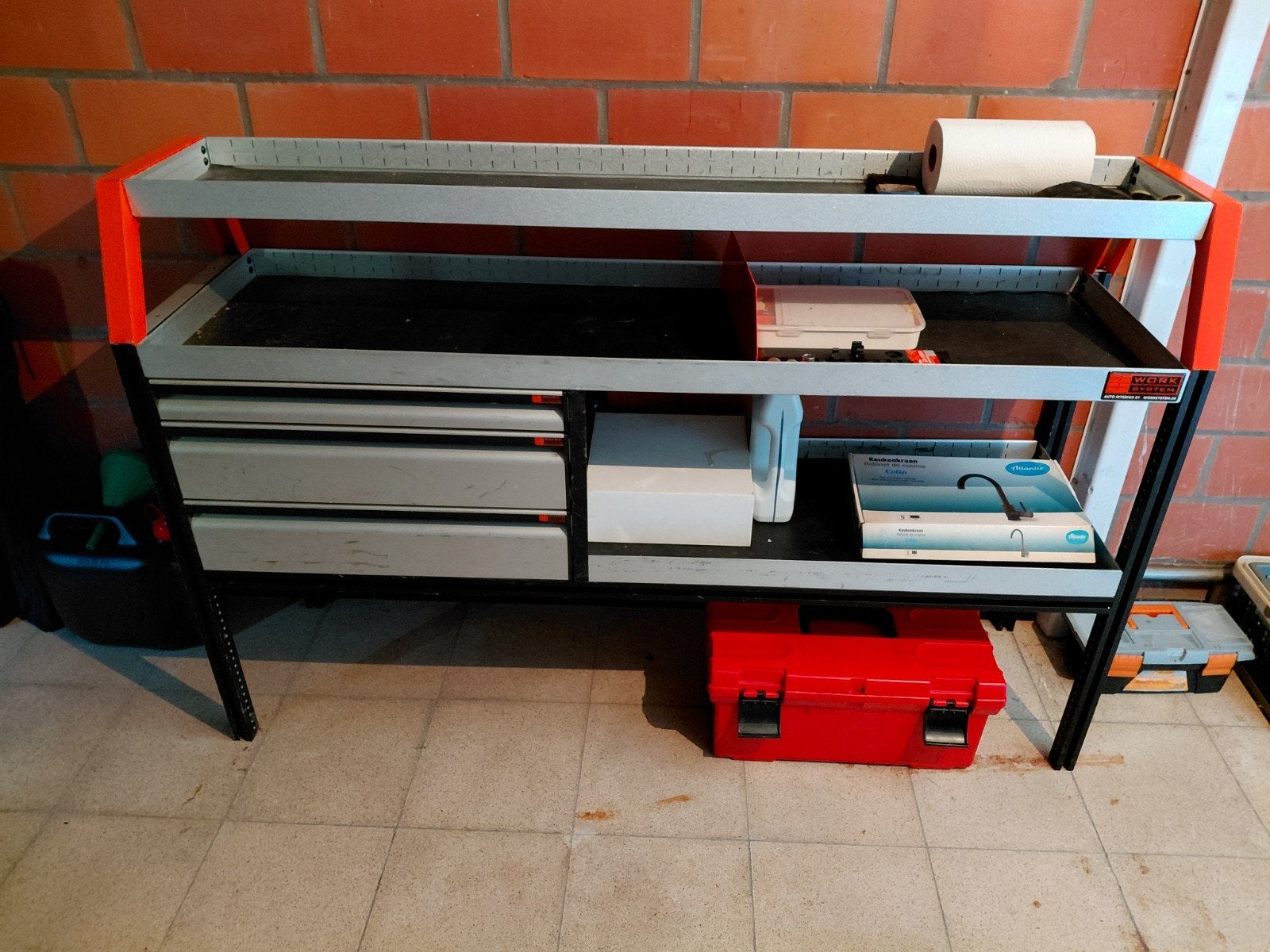 Gereedschapskast worksystem, Enlèvement