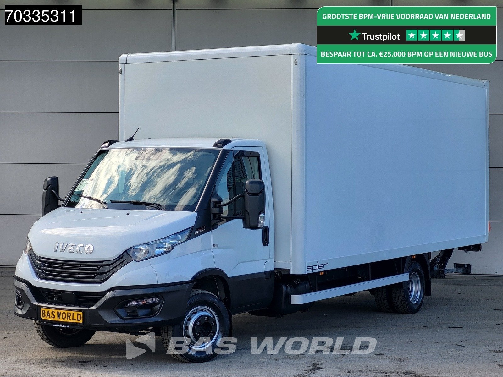 Iveco Daily 72C21 3.0L Automaat 1000KG Laadklep Luchtvering, Autos, Achat, Euro 6, Entreprise, Capteur de lumière