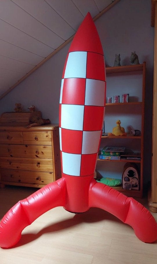 Opblaasbare raket KUIFJE. Perfecte staat, Ophalen of Verzenden, Zo goed als nieuw