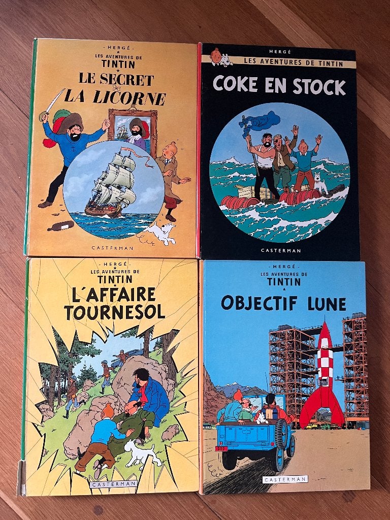 15x Kuifje (Tintin) jaren 70-80 - Franse versie, Boeken, Gelezen, Verzenden, Meerdere stripboeken, Hergé