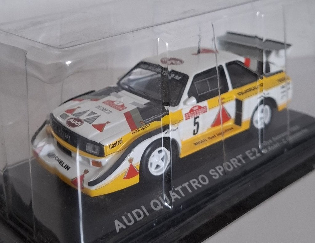 Audi Quattro Sport E2 - 1985 -, Hobby & Loisirs créatifs, Voitures miniatures | 1:43, Enlèvement ou Envoi, Neuf, Voiture, Autres marques