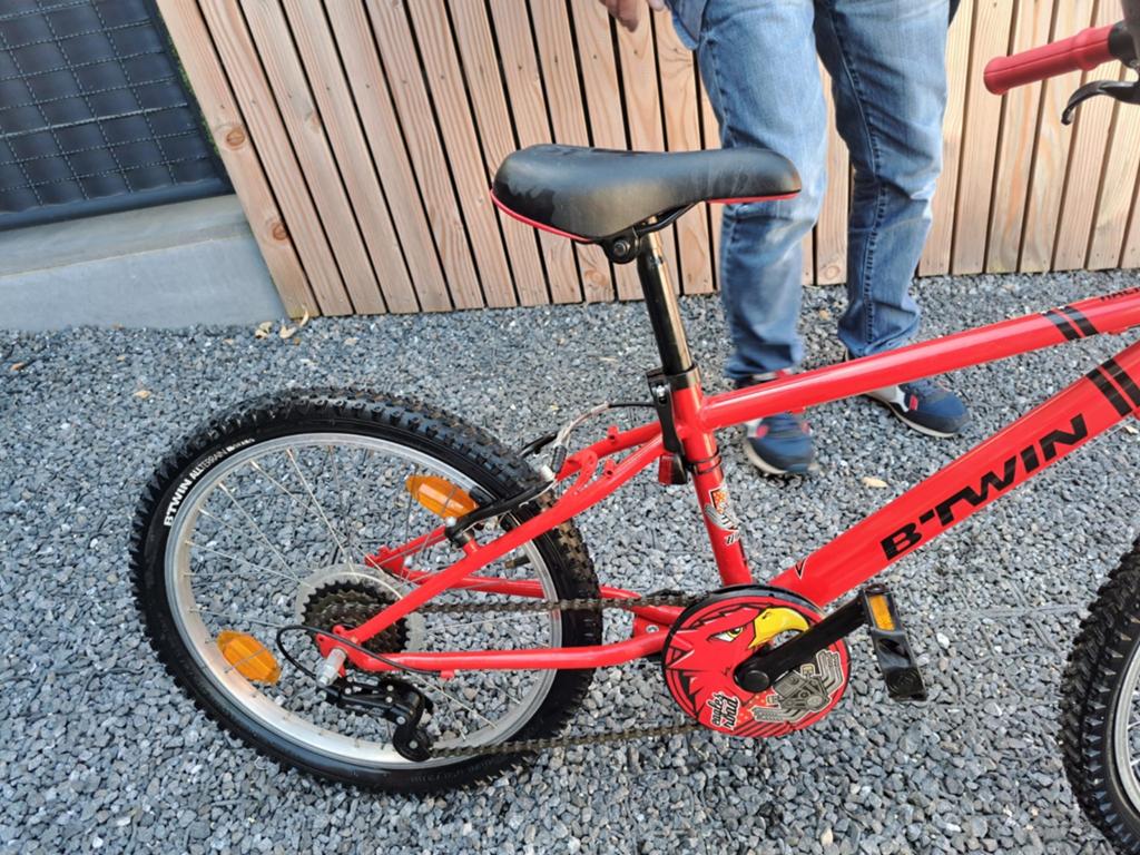 Vélo Btwin 20' rouge, Vélos & Vélomoteurs, Enlèvement