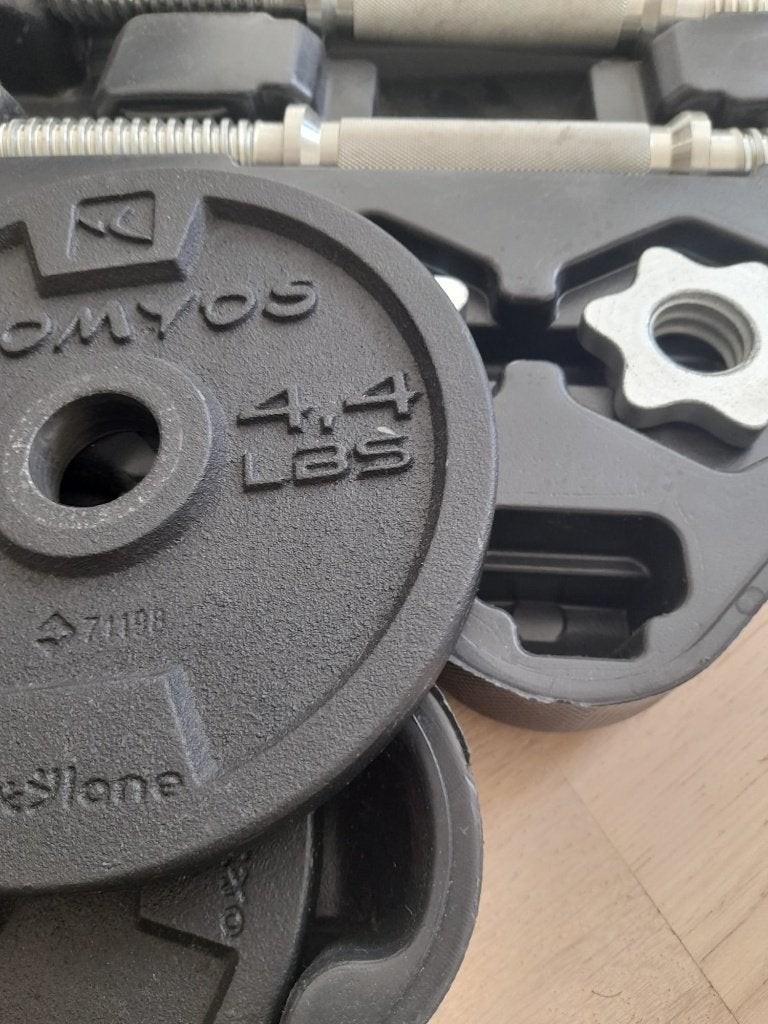 Adjustable dumbbell set, Sports & Fitness, Enlèvement, Comme neuf, Bras, Haltère