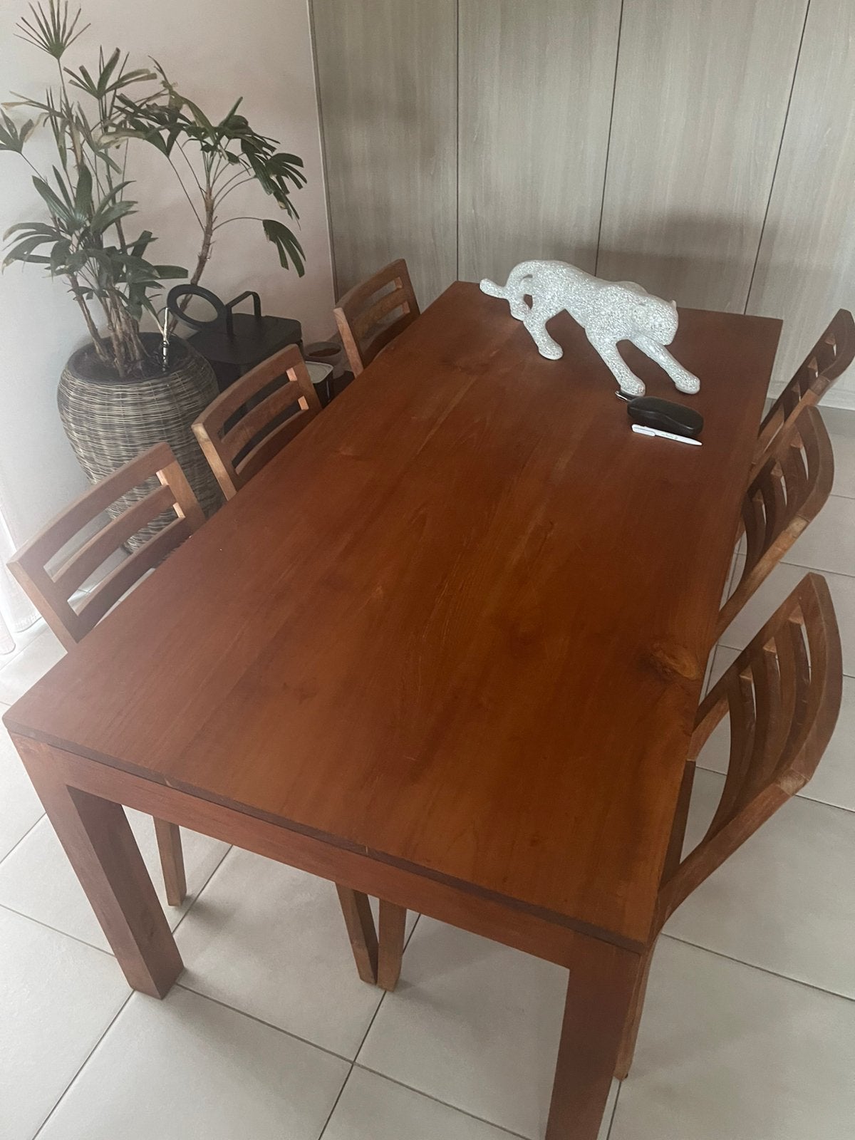 Eettafel met 6 stoelen, Ophalen, Gebruikt