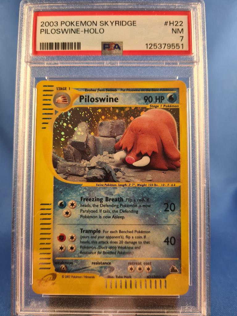 Piloswine H22/144 - Skyridge (PSA 7), Envoi, Utilisé