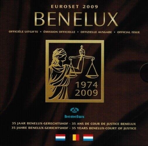 SET BENELUX 2009 (24 pièces) Belgique/Pays-Bas/Luxembourg, Envoi, Belgique, Série