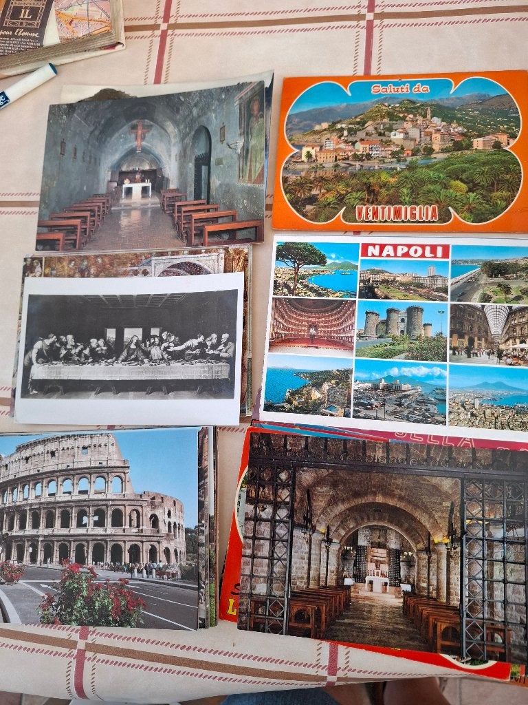 52 oude postkaarten Italie, Ophalen