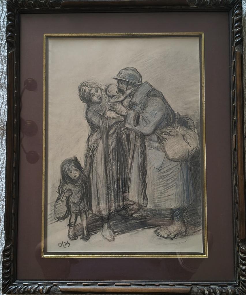 Pasteltekening Jacques Osch, Antiek en Kunst, Ophalen