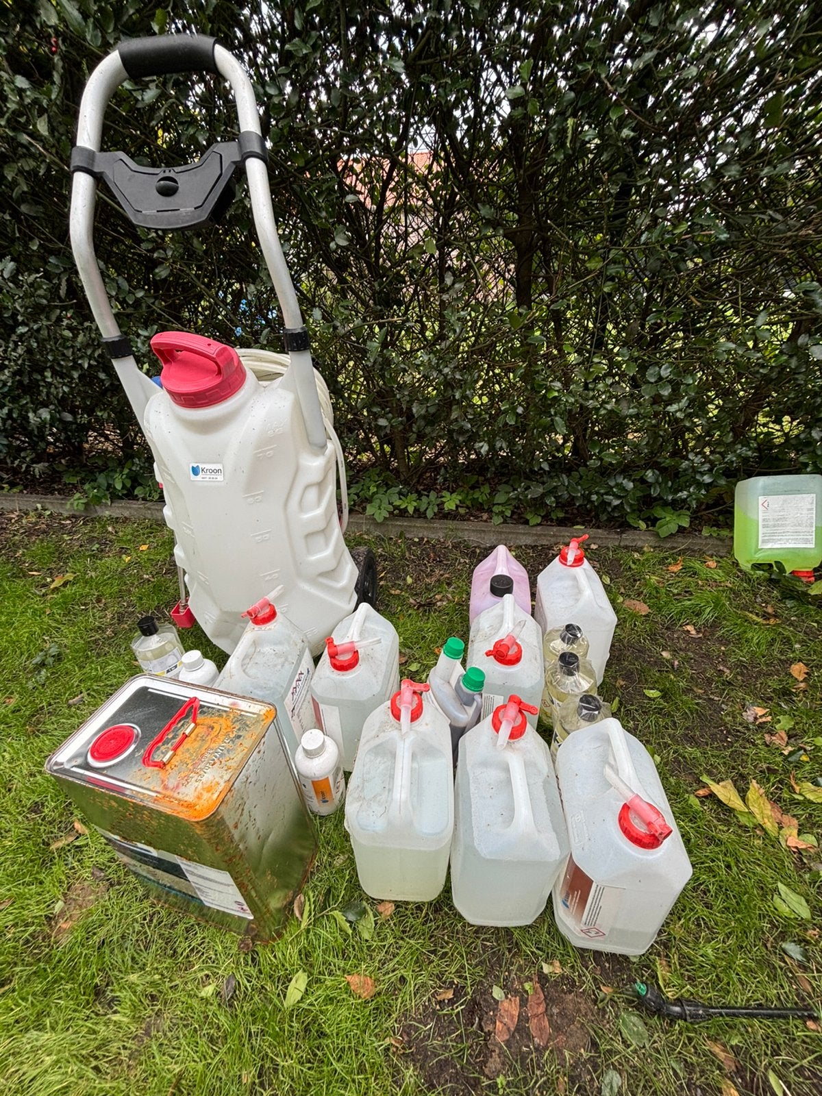 Softwash pakket ninja sprayer, Ophalen