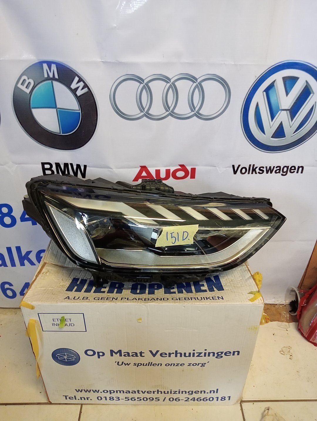 Audi A4 8W Facelift Koplamp VOLLED Rechts 8W0941034D, Gebruikt, -, -, -