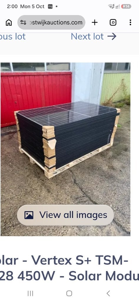 Trina Solar - Vertex S+ TSM-NEG9R.28 450W - 10,80 kWp (24x), Doe-het-zelf en Bouw, Ophalen, Nieuw, 200 wattpiek of meer