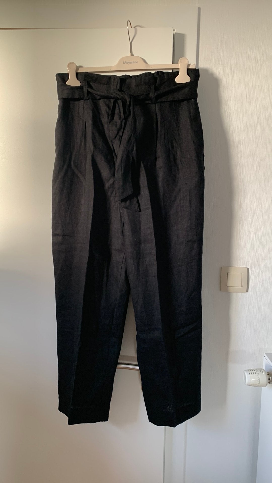 Linnen broek Mango, maat L, zwart, nieuw !, Vêtements | Femmes, Enlèvement ou Envoi, Longs, Noir, Taille 42/44 (L)