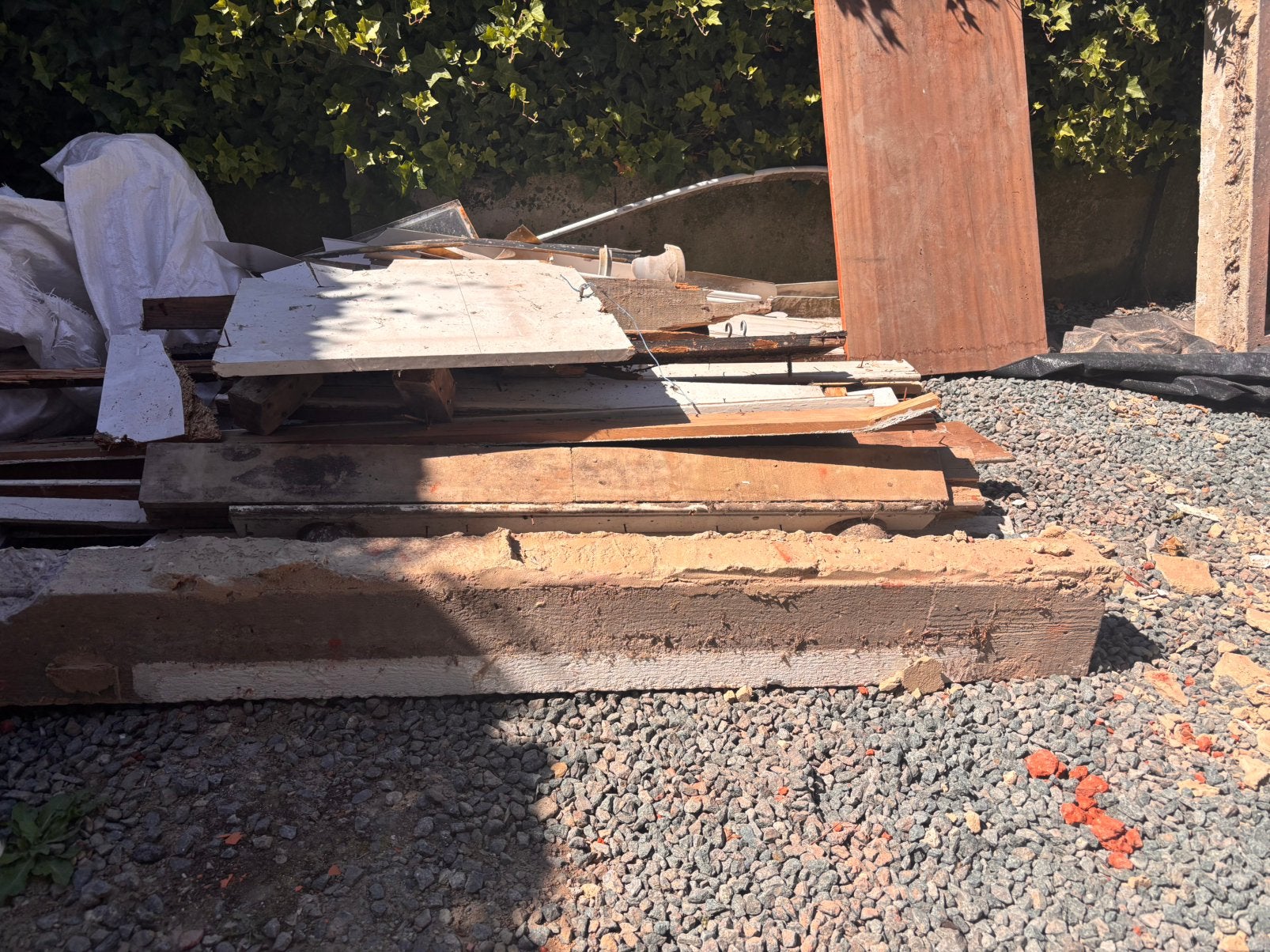 Betonnen draagbalk lintel, Ophalen, Gebruikt