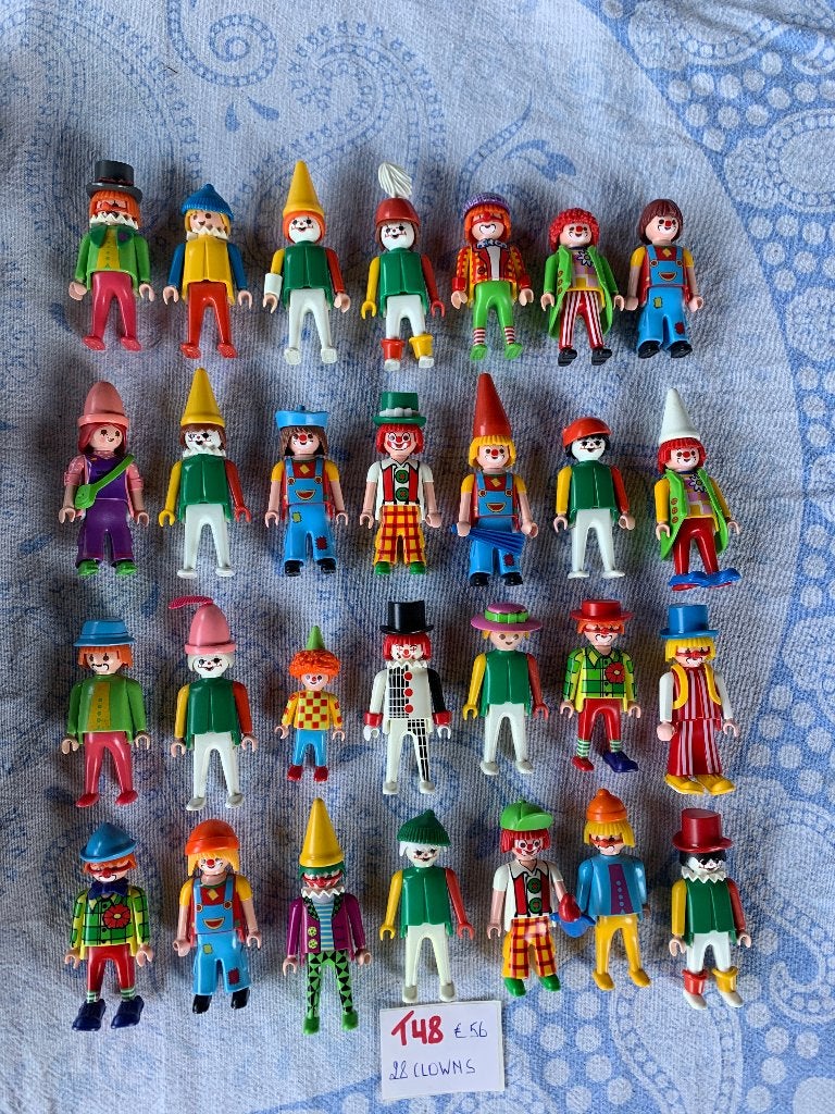 PLAYMOBIL: T48: SUPERLOT 28 CIRCUSCLOWNS, Enfants & Bébés, Jouets | Playmobil, Comme neuf, Pièces détachées, Enlèvement ou Envoi