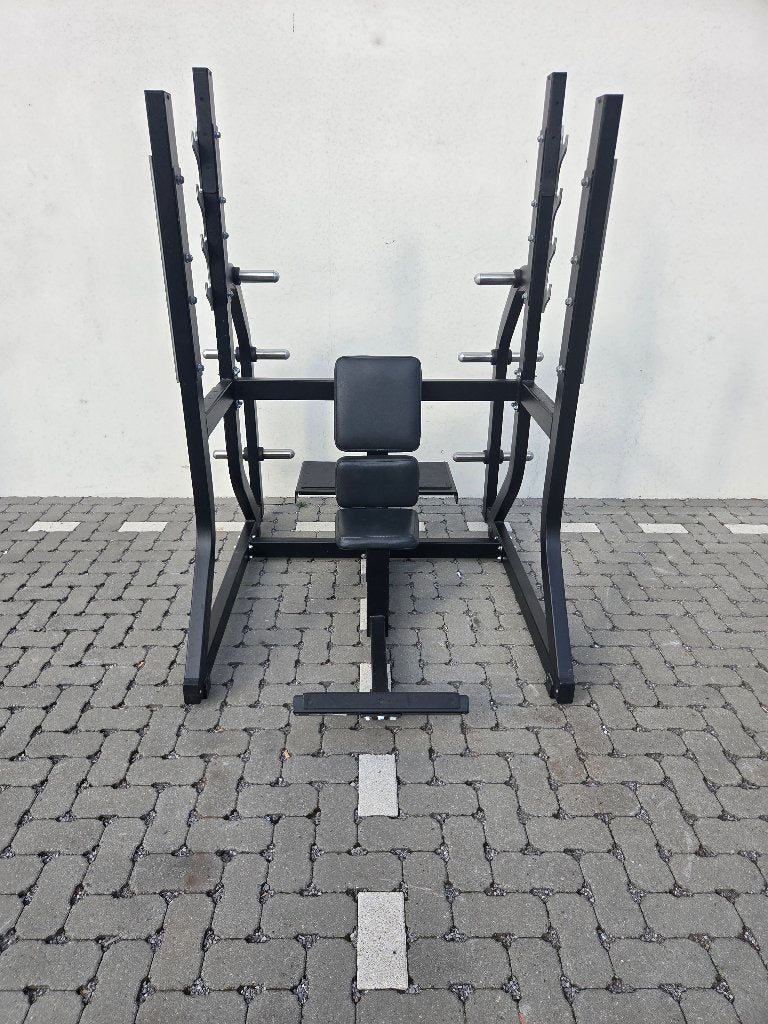 Technogym Pure strenght Military Bench, Ophalen, Zo goed als nieuw, Armen, Fitnessbank