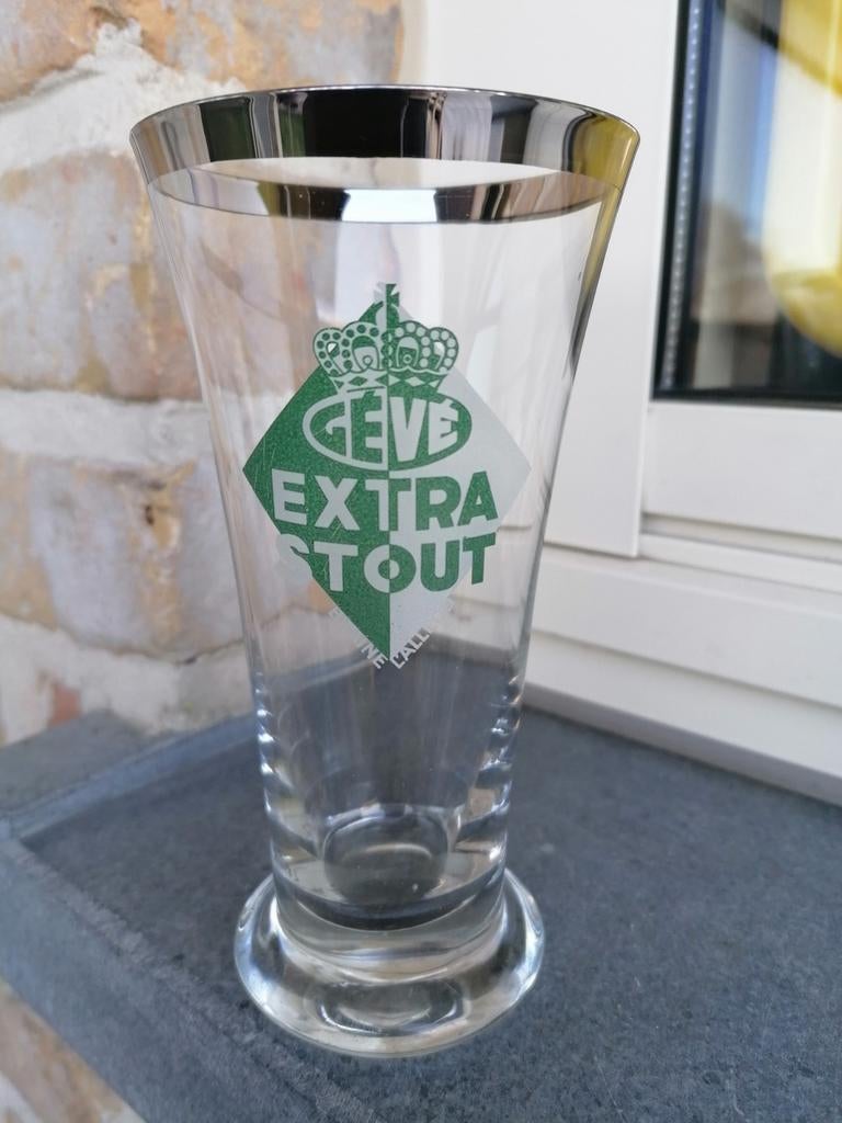 Oude bierfluit GeVe/Extra Stout., Collections, Marques de bière, Enlèvement ou Envoi