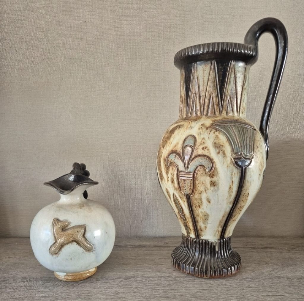 Art deco vaas en kruik roger Guérin, Ophalen