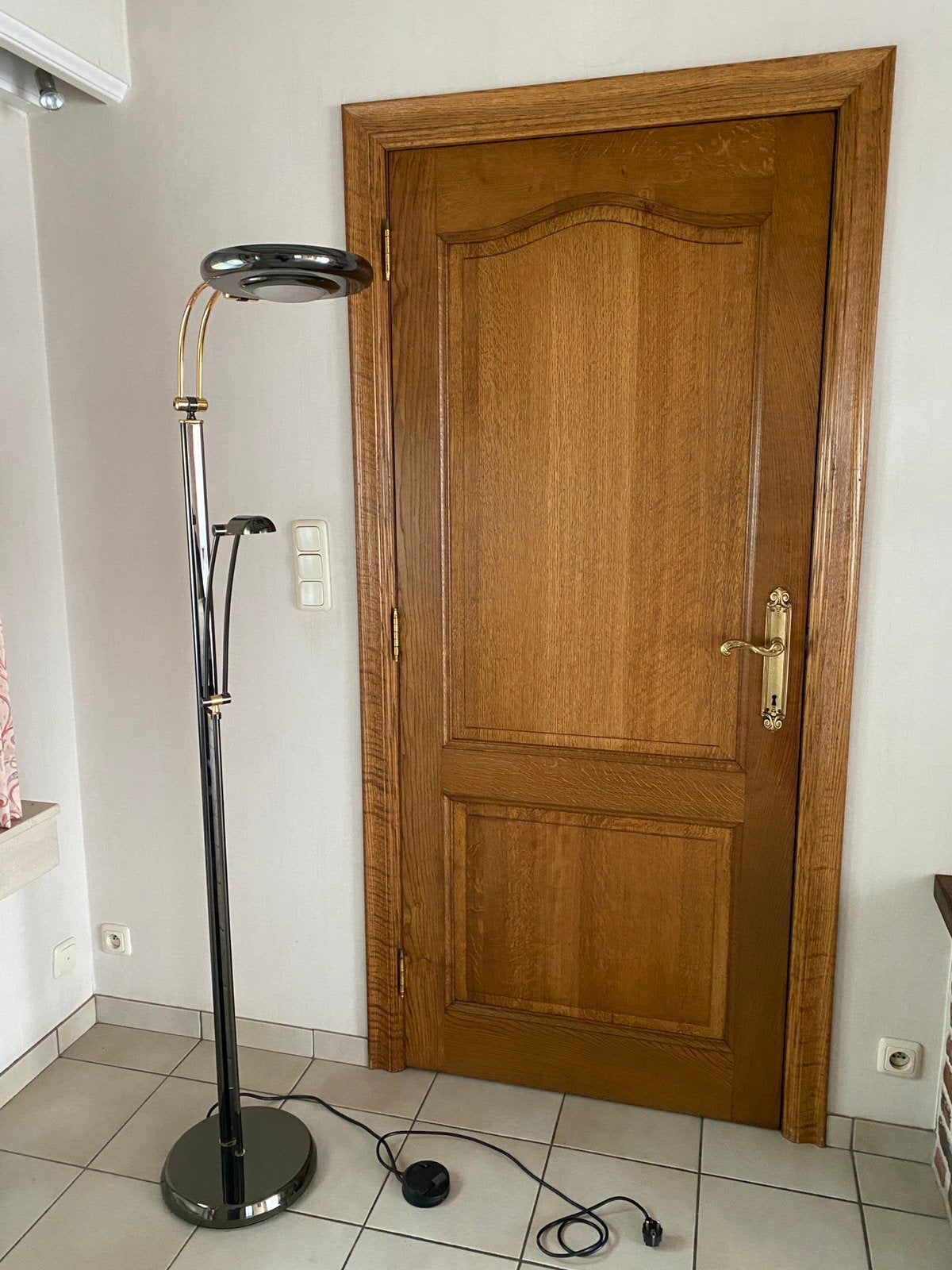 Staande lamp, Huis en Inrichting, Lampen | Vloerlampen, Ophalen, Zo goed als nieuw