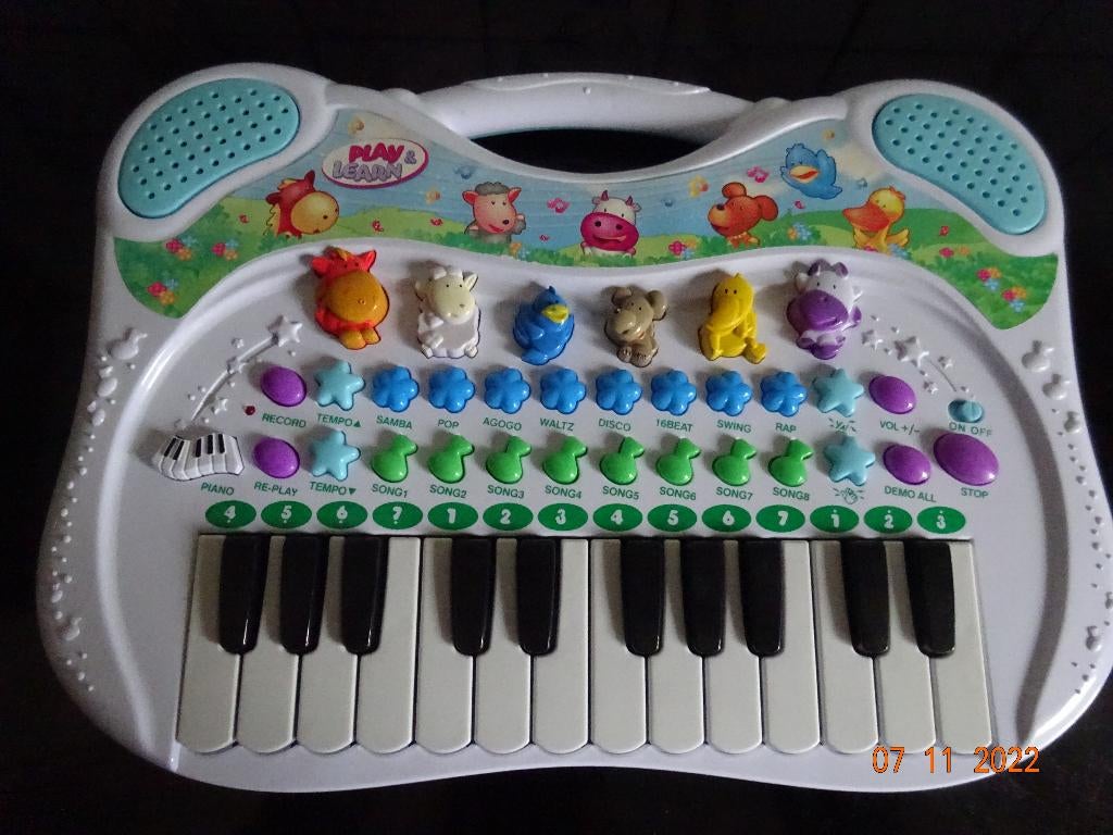 Leuke dierenpiano met de geluiden van de dieren!!, Ophalen of Verzenden