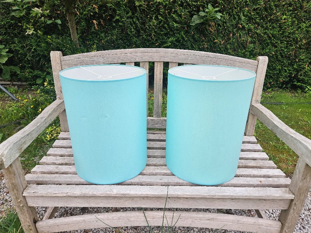 Twee grote lampenkappen h-46 cm. 2 voor 20 euro, Maison & Meubles, Lampes | Abat-jour, Suspension, 35 cm, Rond, Comme neuf