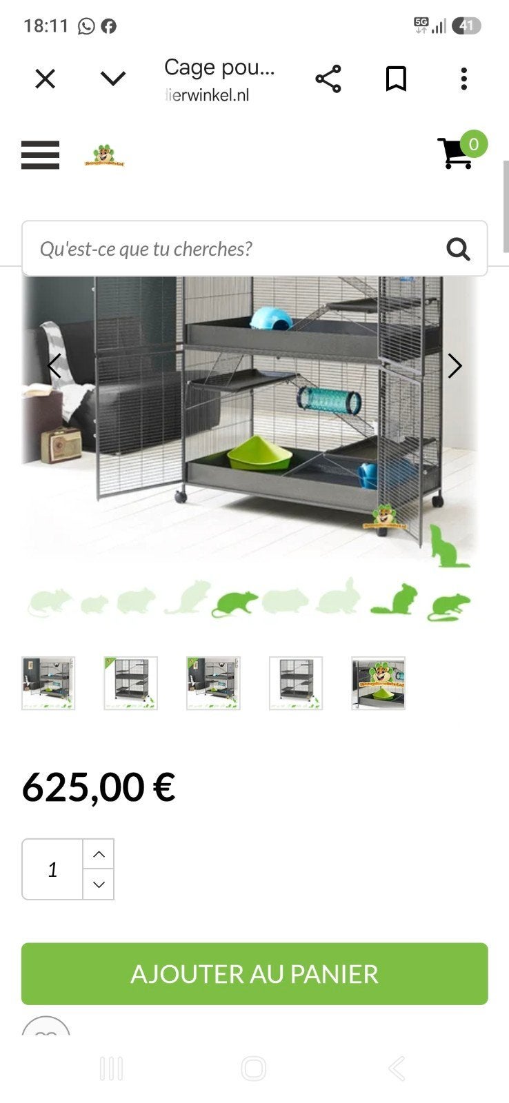 Cage xxl, Enlèvement, Comme neuf