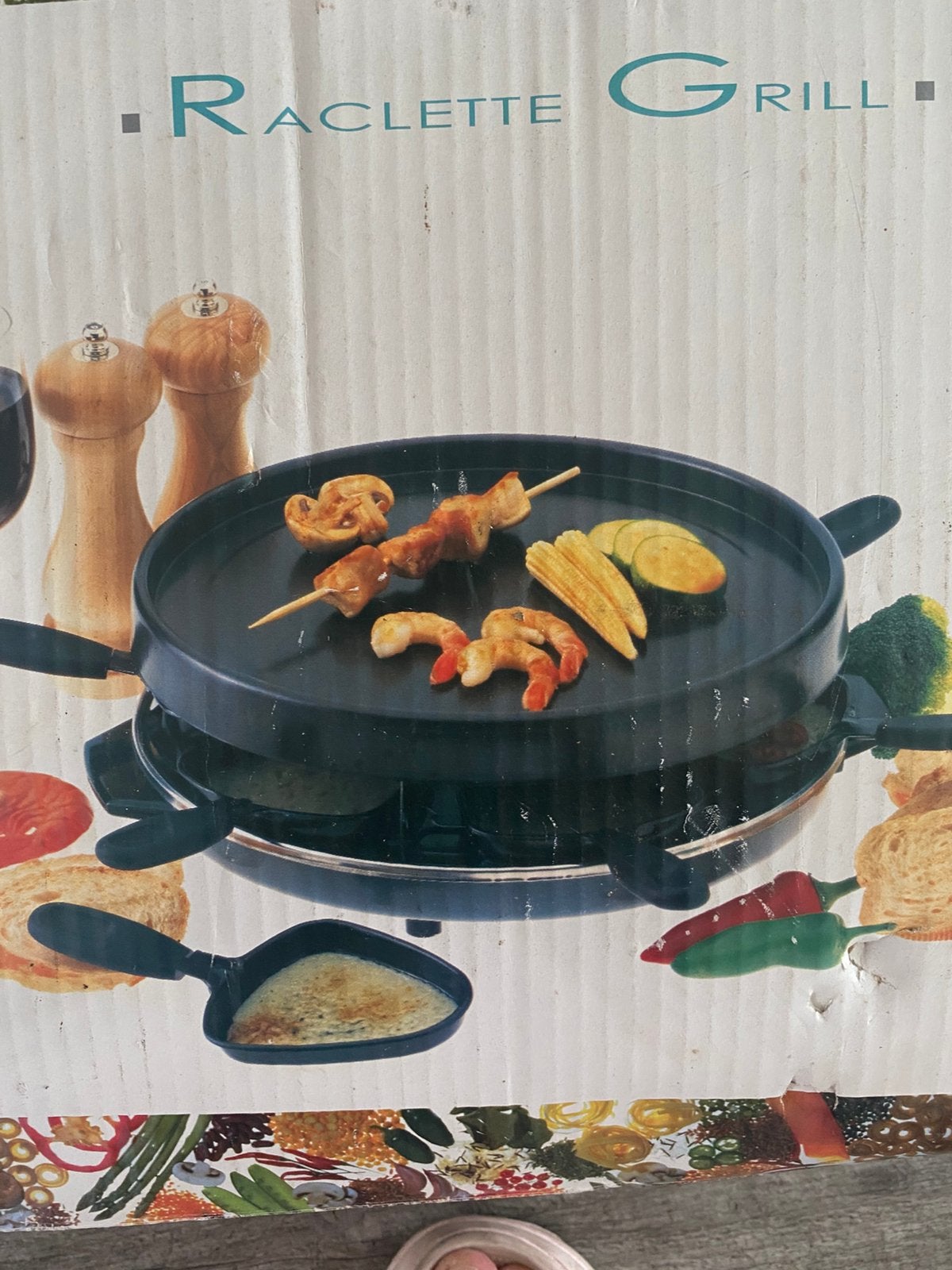 Racellette grill elektrisch, Electroménager, Appareils à gourmet, Enlèvement, Comme neuf