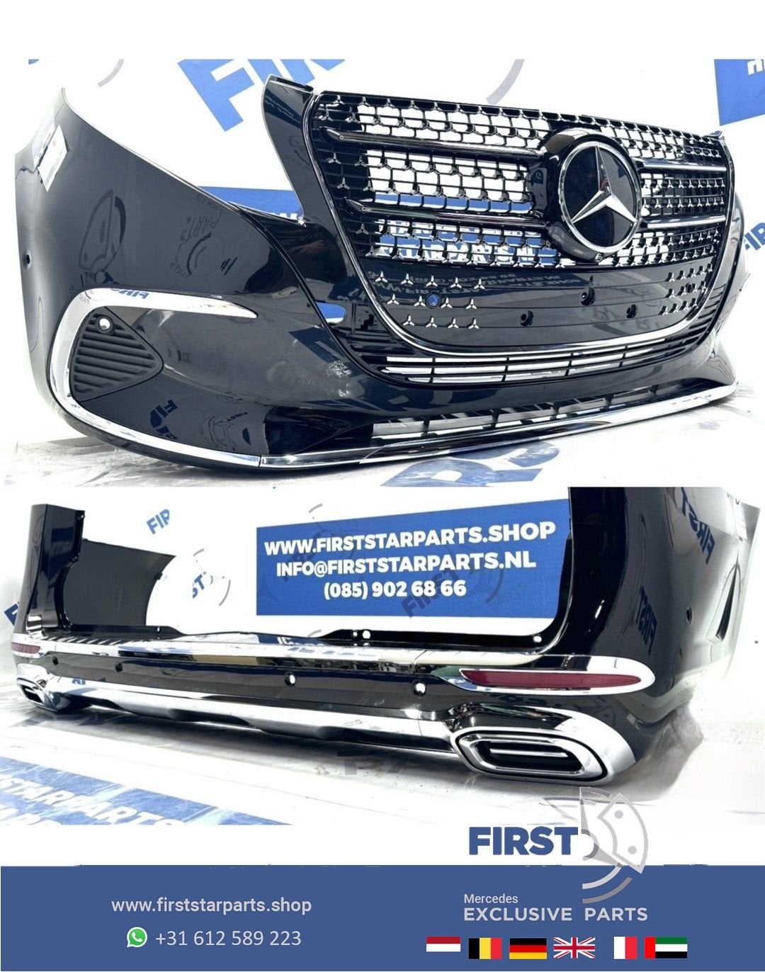 W447 V KLASSE FACELIFT 2026 PAKKET COMPLEET ZWART GRIJS WIT, -, Mercedes-Benz, Utilisé, Avant