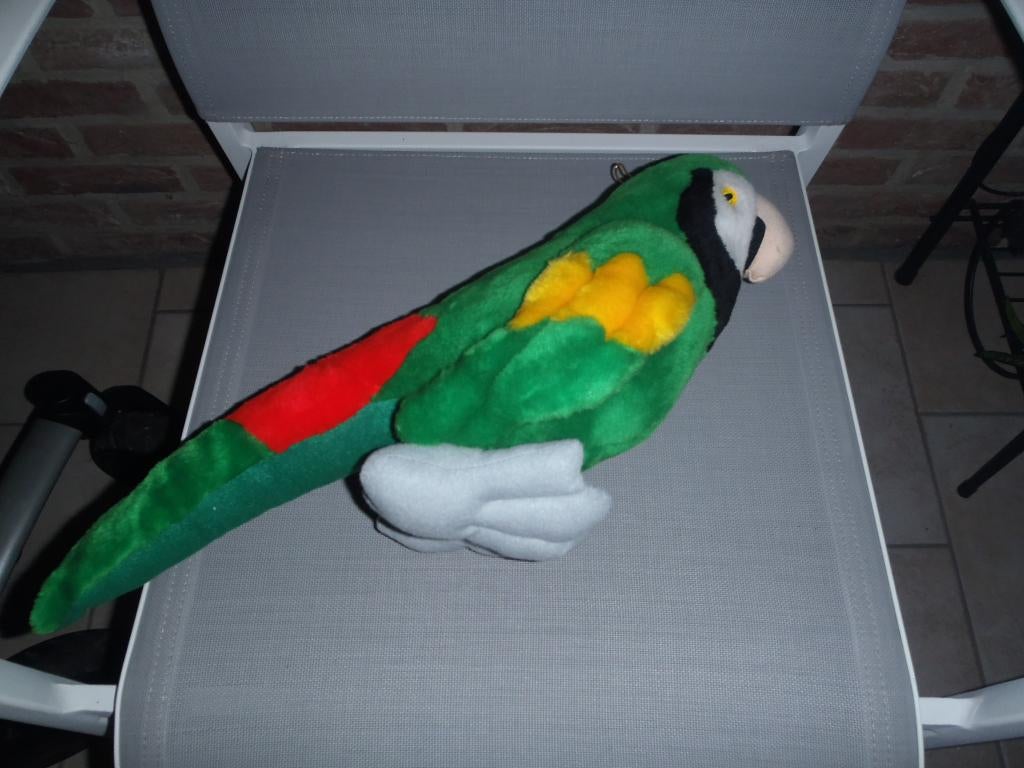 Peluche perroquet, Neuf, Enlèvement ou Envoi, Moyen (20 à 80 cm), Autres types