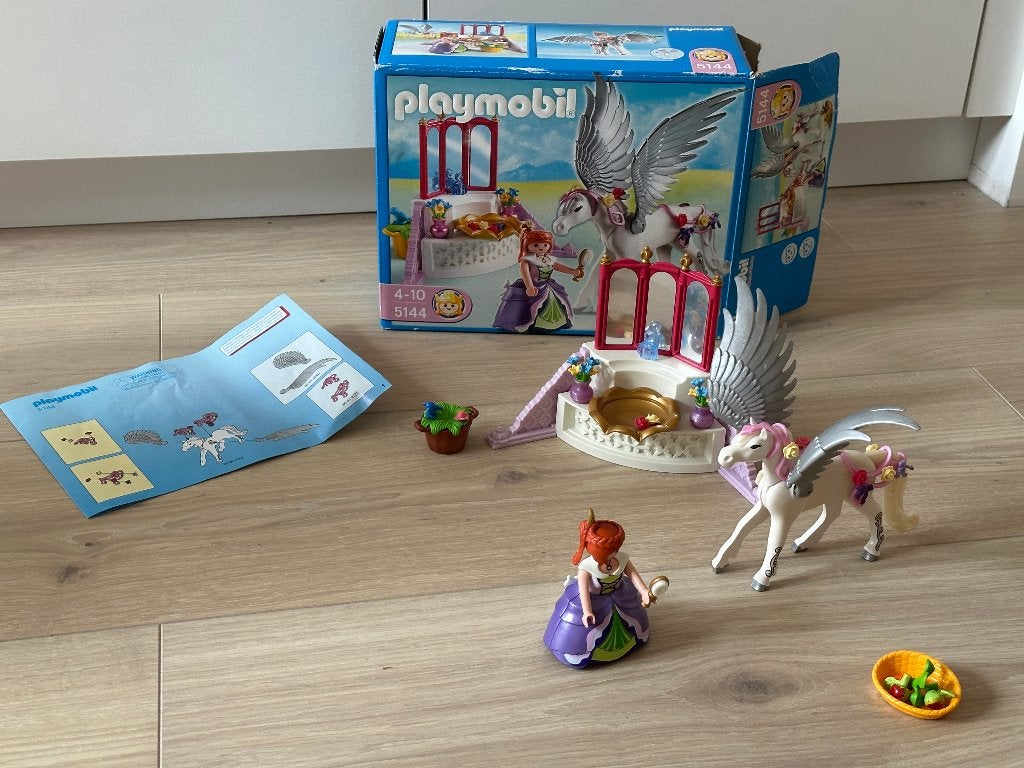 Playmobil 5144 Cheval Pegasus avec coiffeuse, Enfants & Bébés, Enlèvement ou Envoi, Comme neuf, Kit complet, Autres types
