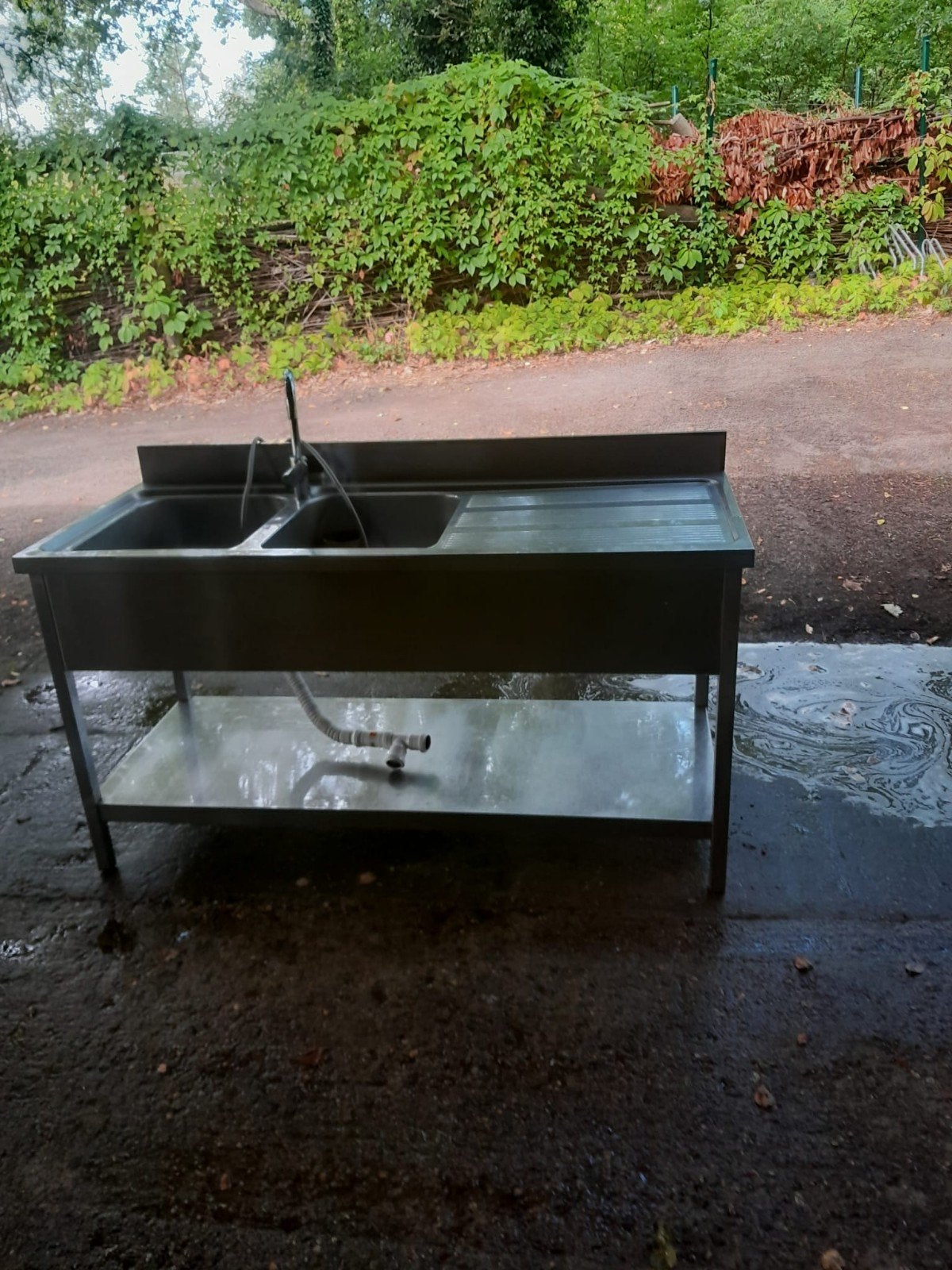 inox  spoelbak, Tuin en Terras, Ophalen of Verzenden