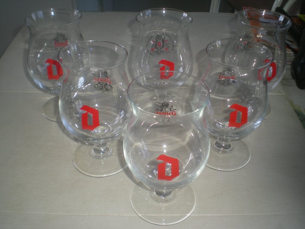 6 Duvel glazen, Verzamelen, Ophalen, Nieuw