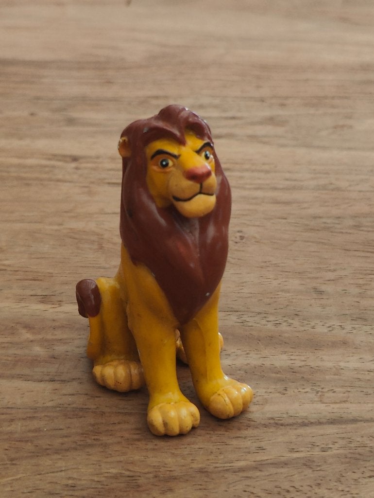 Vintage Disney The Lion King Simba PVC-figuurtje, Ophalen of Verzenden, Zo goed als nieuw